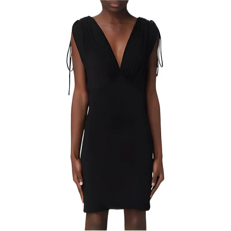 VERSACE JEANS COUTURE V neck Sleeveless Minidress-5