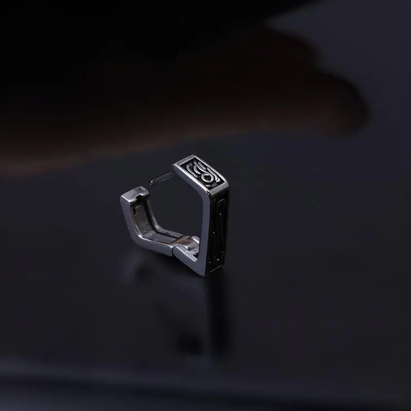 Vegetarian Titanium Steel Earrings Women's-5