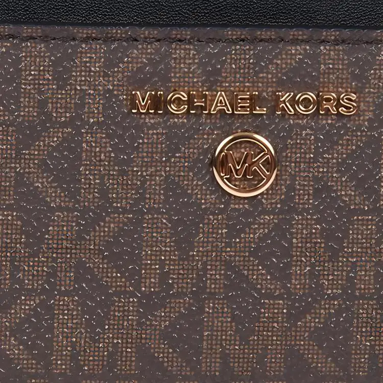 MICHAEL KORS MICHAEL KORS Luggage Collection Leather Wallet, Card Holder Men's Brown-4