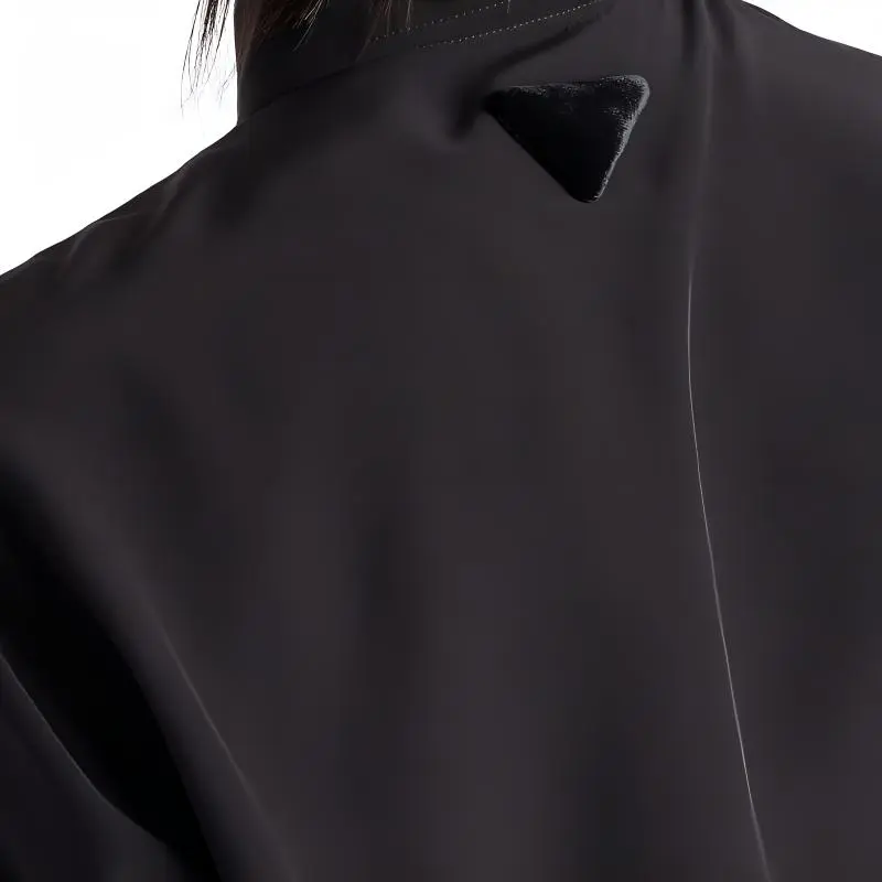 PRADA Bow Detailed Cropped Shirt-4