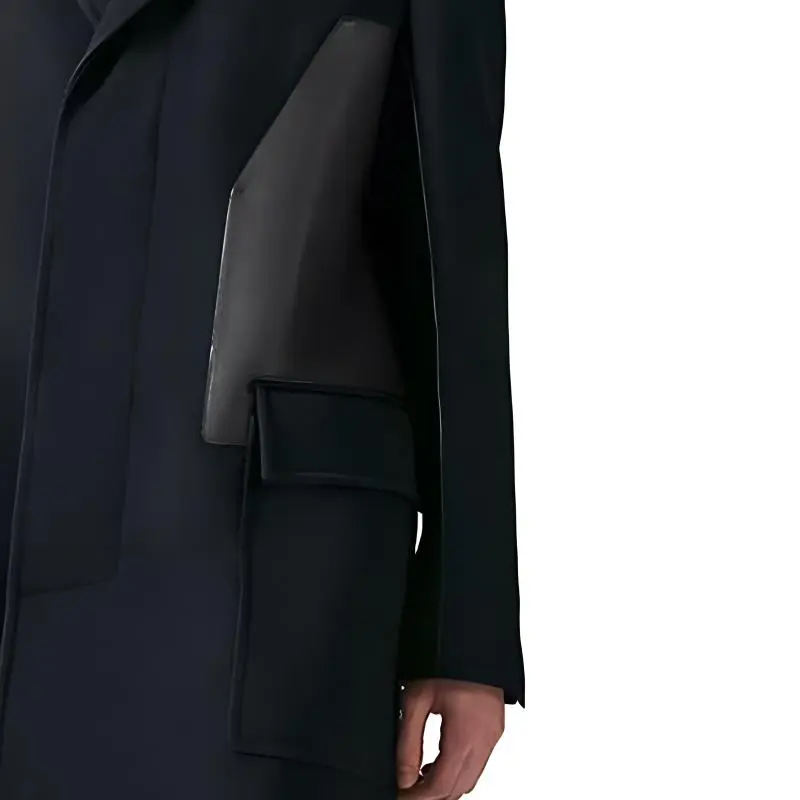 HERMES Coats Men Black-4