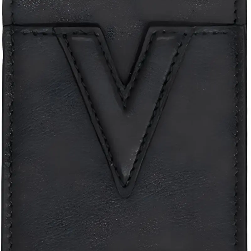FANSIZHE VERSACE Leather Wallet, Card Holder Men's Black-4
