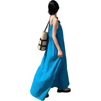 PLANE DRIFT Slip Dress Women's Blue