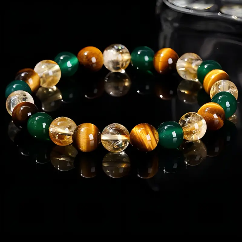 Atsuyama Tiger's Eye Stone Bracelets Unisex-3
