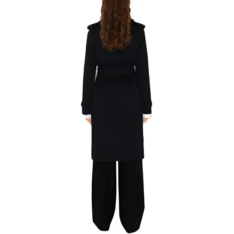 Burberry Trench Coat Women's Black-2
