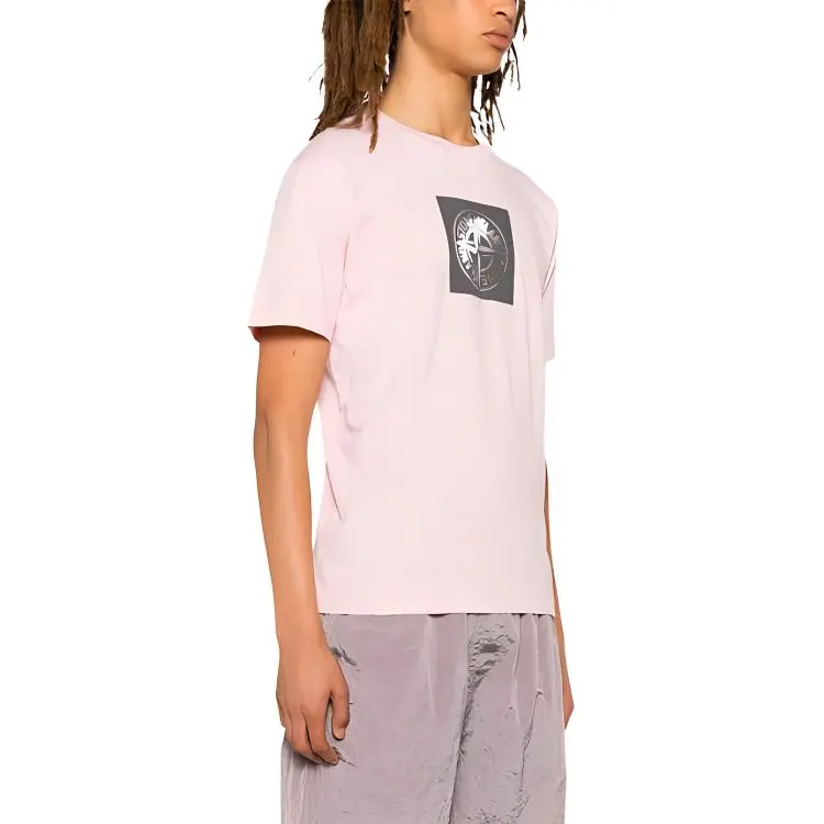 STONE ISLAND Logo Printed Crewneck T Shirt-3