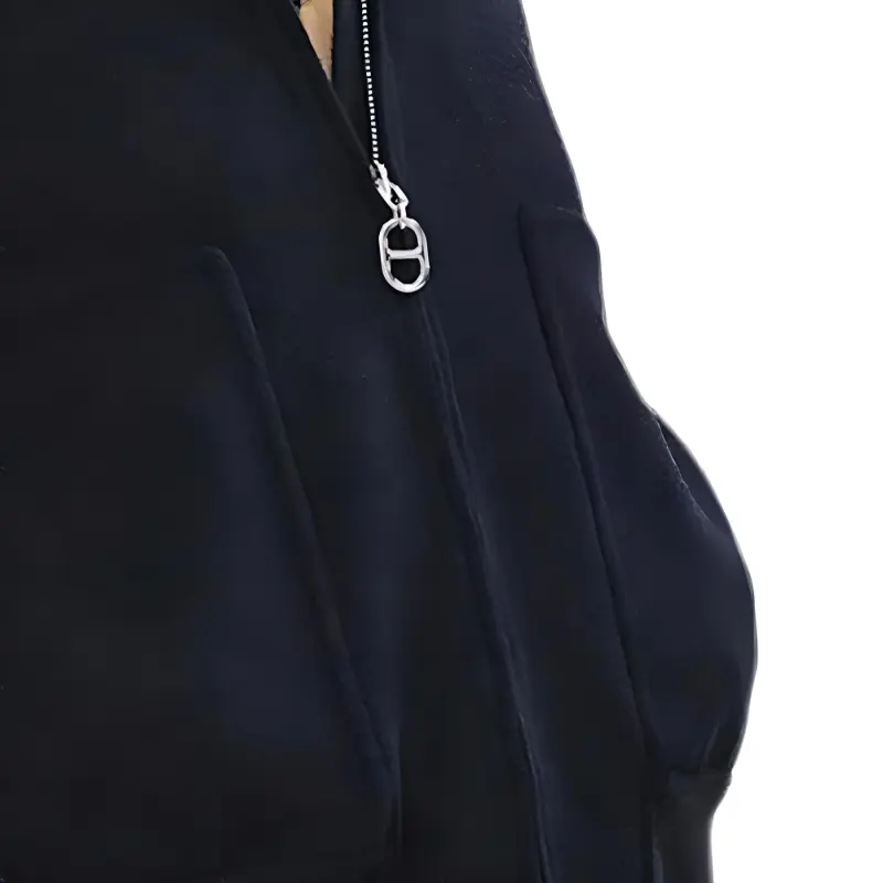 HERMES Jackets Coats Women's Ocean Blue-4