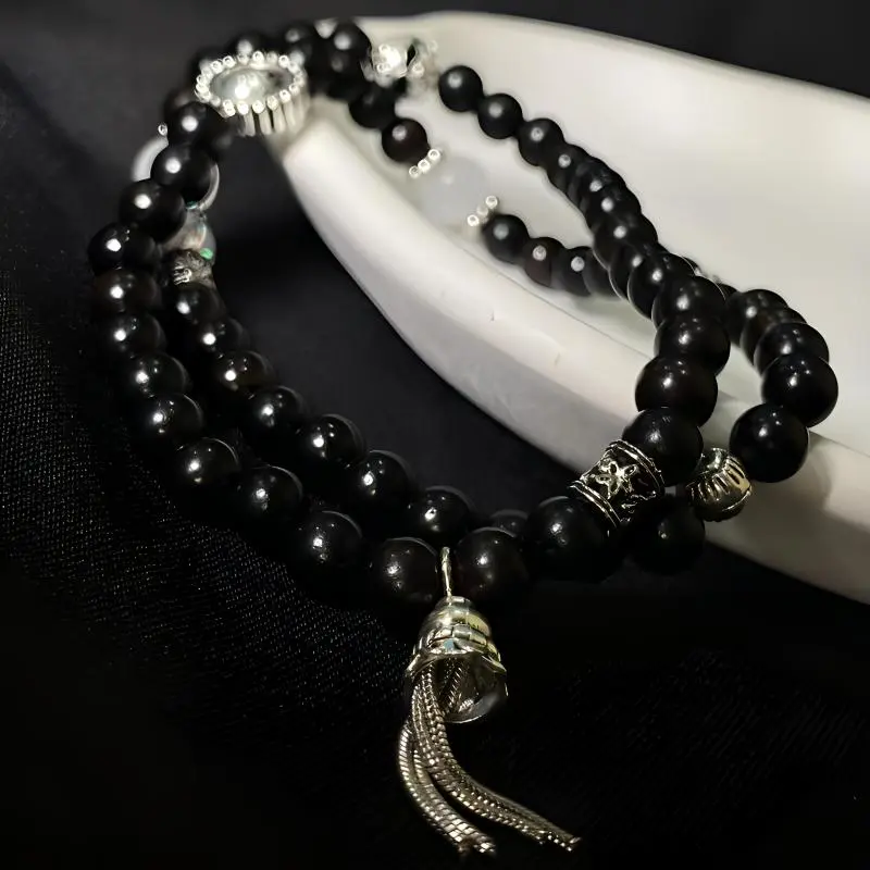ZHOUDIWANG Ebony Bracelets Unisex-1
