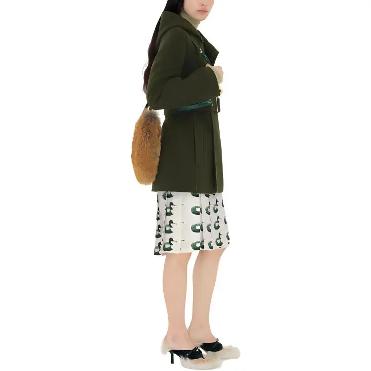 Burberry FW23 Coat Women's Dark Olive-2