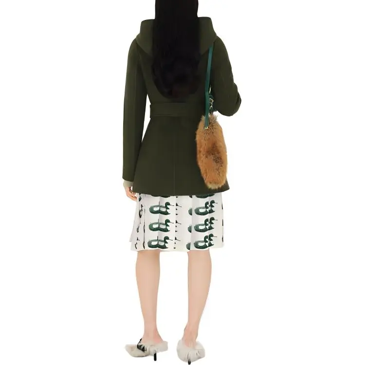 Burberry FW23 Coat Women's Dark Olive-3
