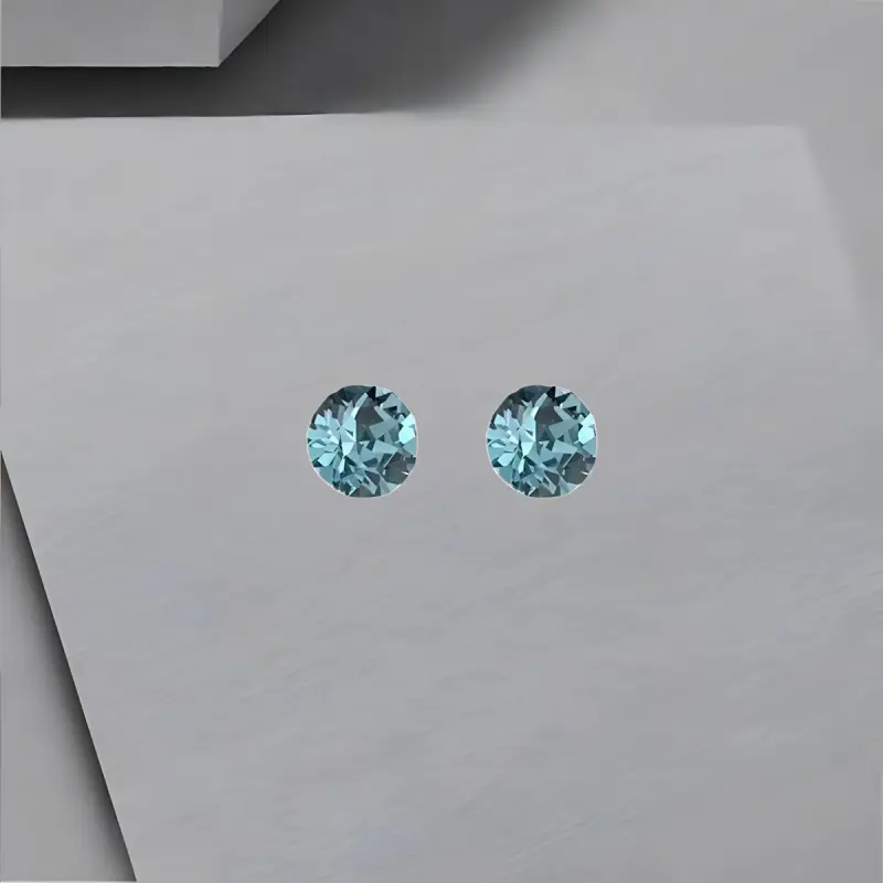 QIANFANGDAHUANGYE Zircon Stud Earrings Women's-4