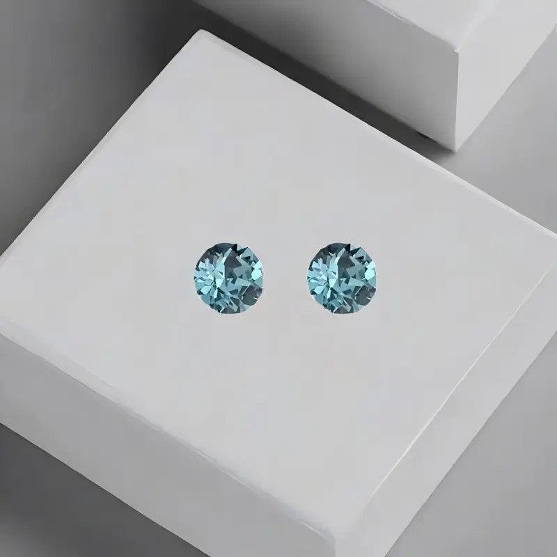 QIANFANGDAHUANGYE Zircon Stud Earrings Women's-1