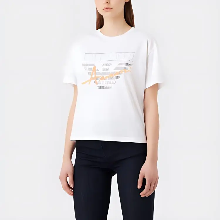 EMPORIO ARMANI Crop Tops Women's White-2