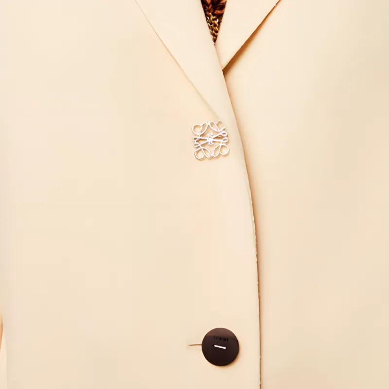 LOEWE Velvet Jackets Women's Milk White-4
