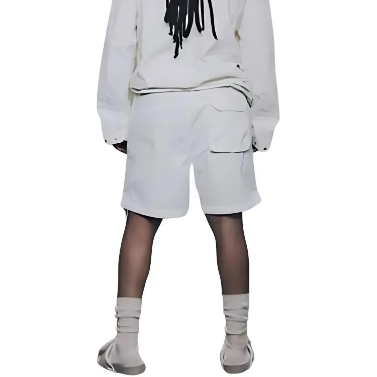ZARA Cargo Shorts Men White-1