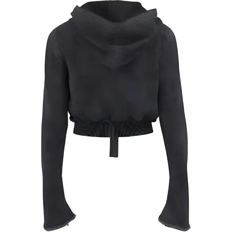 URBAN REVIVO Sweatshirt Women's Black Heather Gray-1