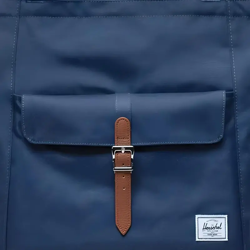 Herschel EcoSystem™ Recycled Fabric Tote Bag Shopping Bag Shoulder Bag Handbag Unisex Marine Blue-2
