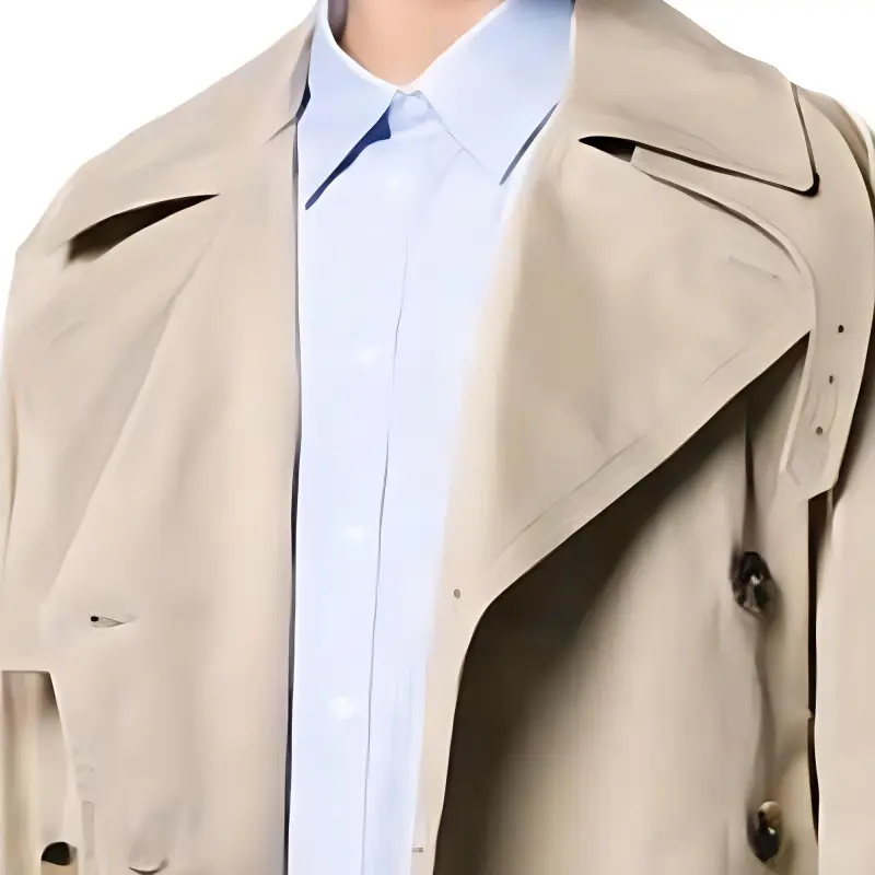 Valentino Trench Coats Men Khaki-1