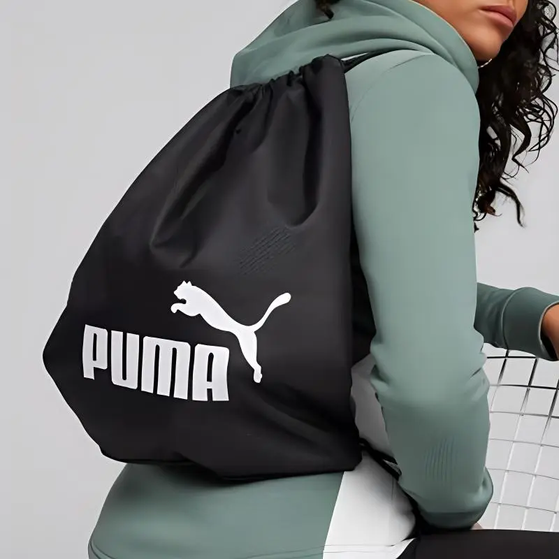 PUMA Polyester Gym Bag Storage Bag Unisex Black-3
