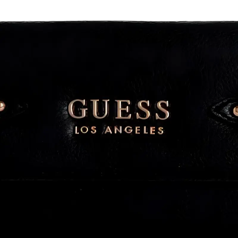 GUESS Faux Leather Artificial Leather Wallets Clutches Regular Women's Black-4