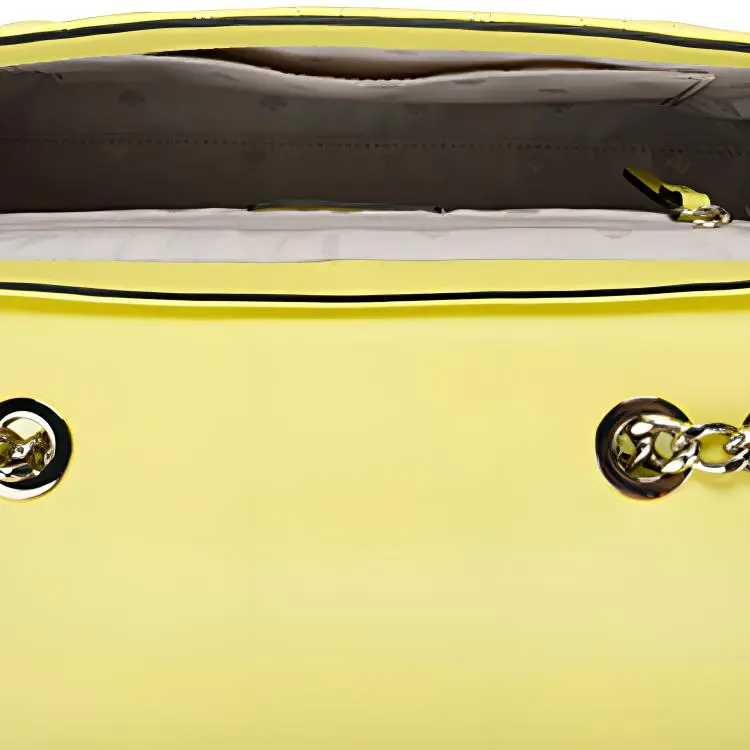 Kate Spade Briar Lane Leather Shoulder Bag Crossbody Bag Medium Size Women's Lemon Yellow-4