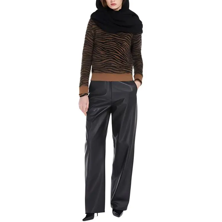 MaxMara Studio All-Over Patterned Crewneck Jumper-1