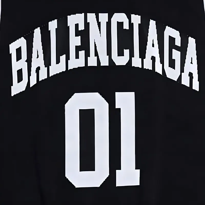 Balenciaga SS25 Tank Top Regular Fit Men's Black White-4