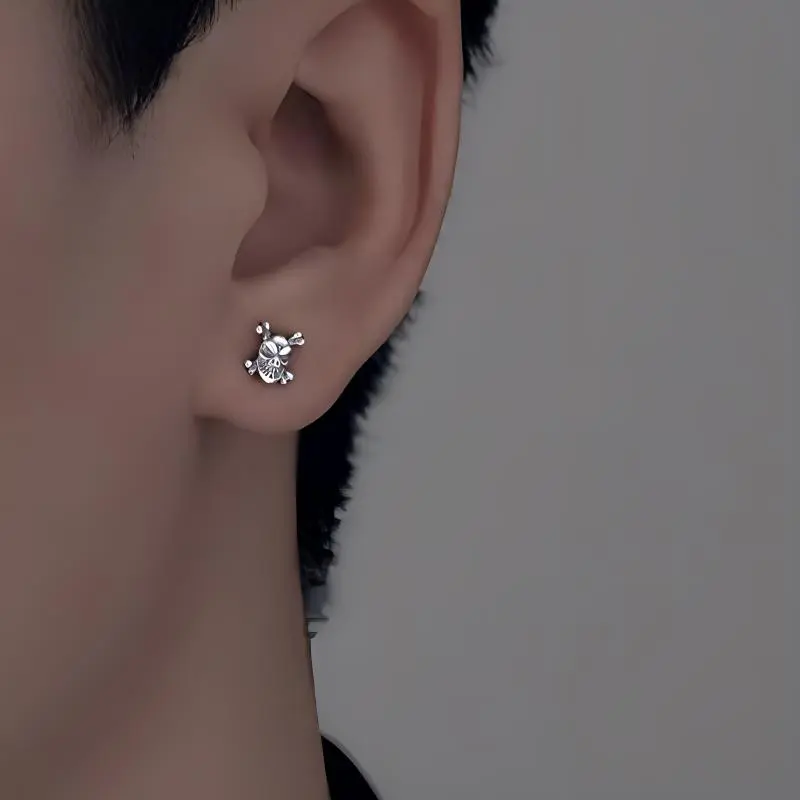 BLESSED BULLET Alloy Stud Earrings Men's-1