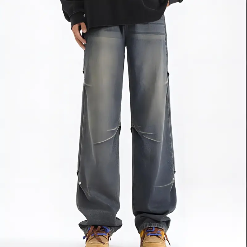 PAINT STAIN Jeans Unisex Dark Purple-197