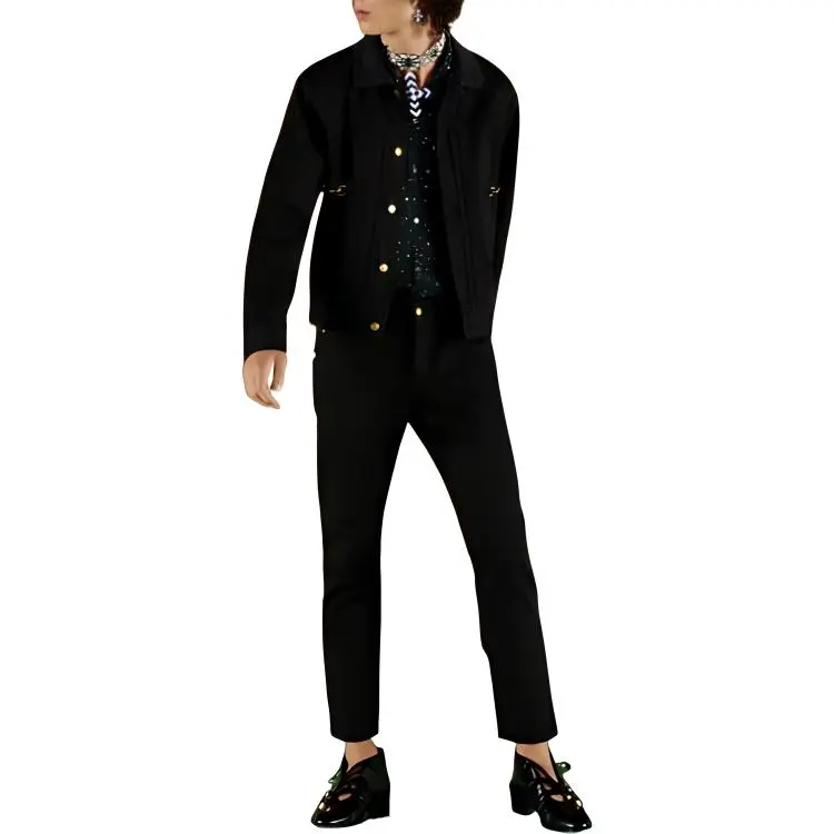 GUCCI Jackets Men Black-1