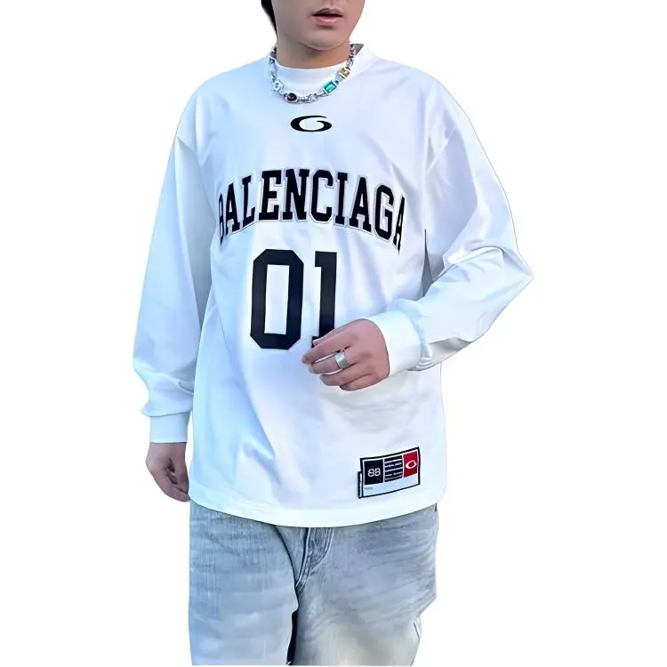 Balenciaga SS25 T-Shirt Loose Fit Style Men's White-3
