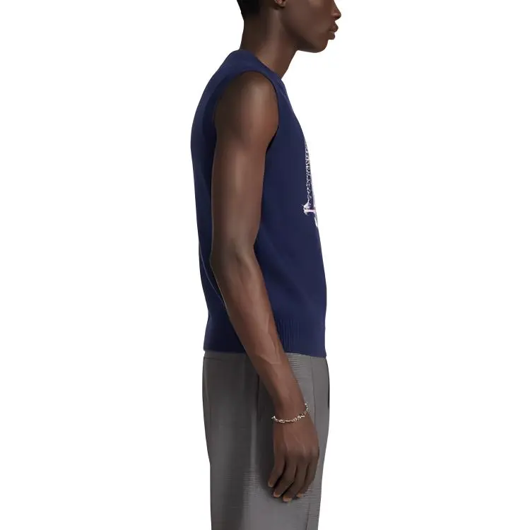 DIOR Cashmere Sweaters Men Blue-4