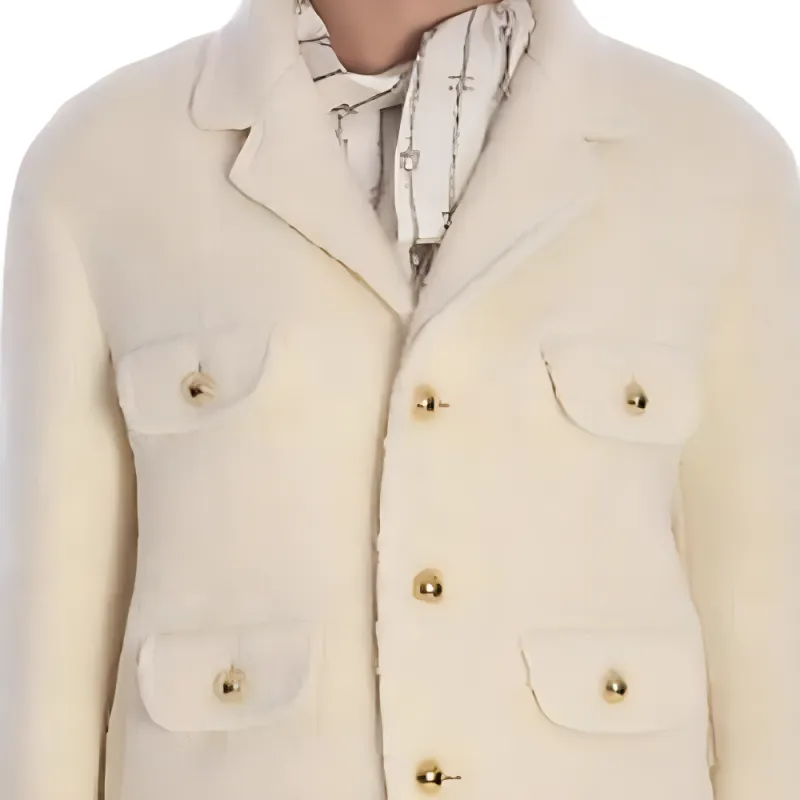 CELINE Chasseur Jacket In Mohair Wool Tweed-2