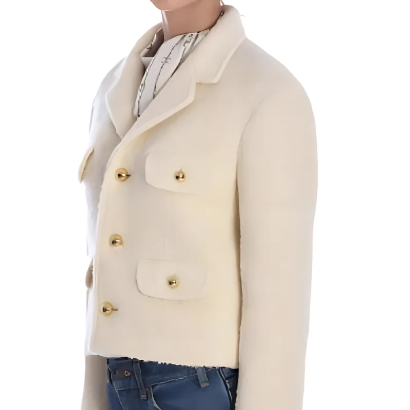CELINE Chasseur Jacket In Mohair Wool Tweed-3