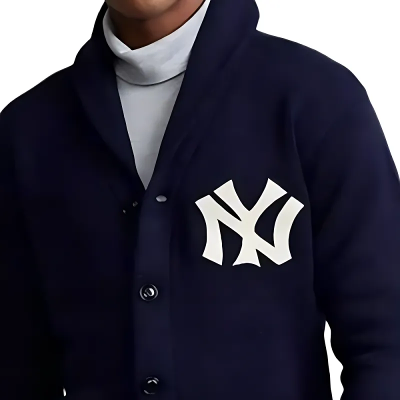 Polo Ralph Lauren x Yankees FW24 Sweater Men's Marine Blue-6