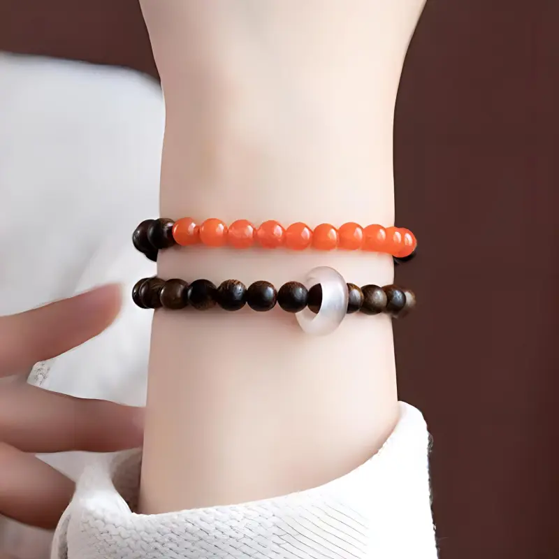 RIXIANGWAN Fragrance Agarwood Bracelets Unisex-1