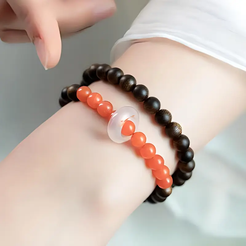 RIXIANGWAN Fragrance Agarwood Bracelets Unisex-2