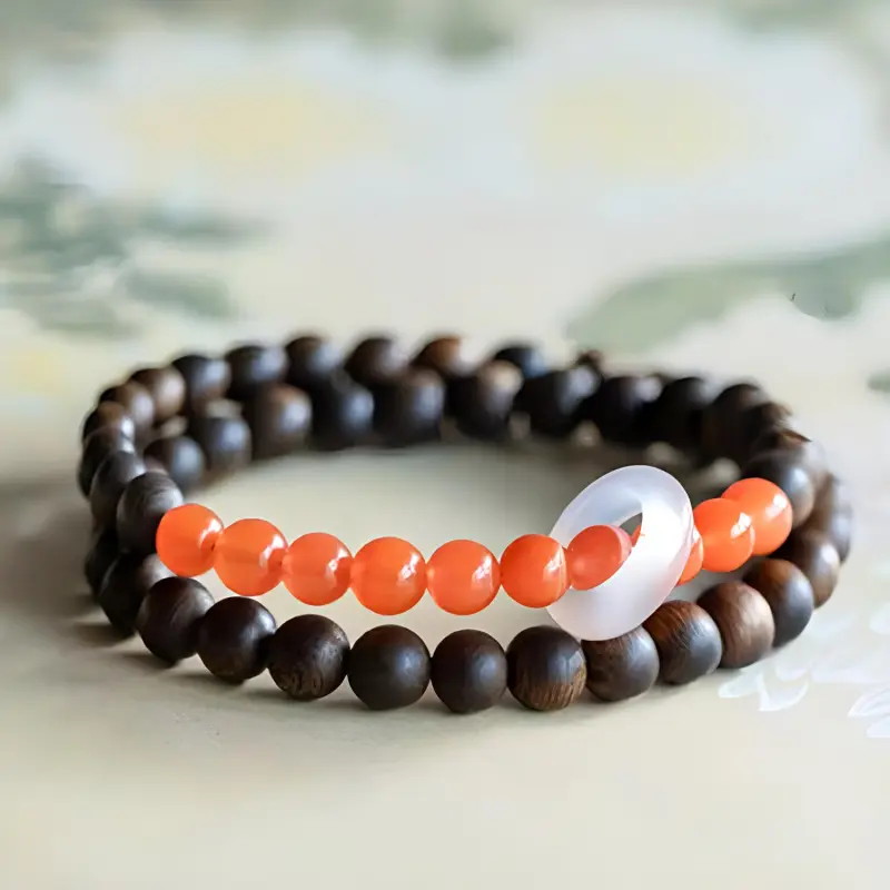 RIXIANGWAN Fragrance Agarwood Bracelets Unisex-3