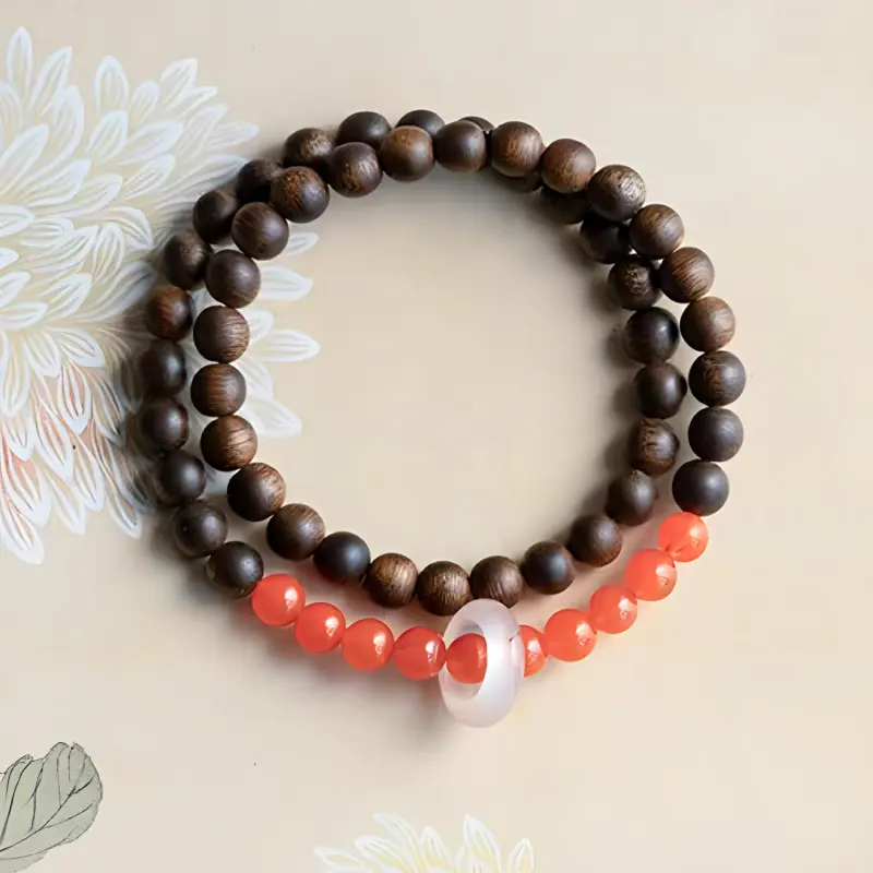 RIXIANGWAN Fragrance Agarwood Bracelets Unisex-4