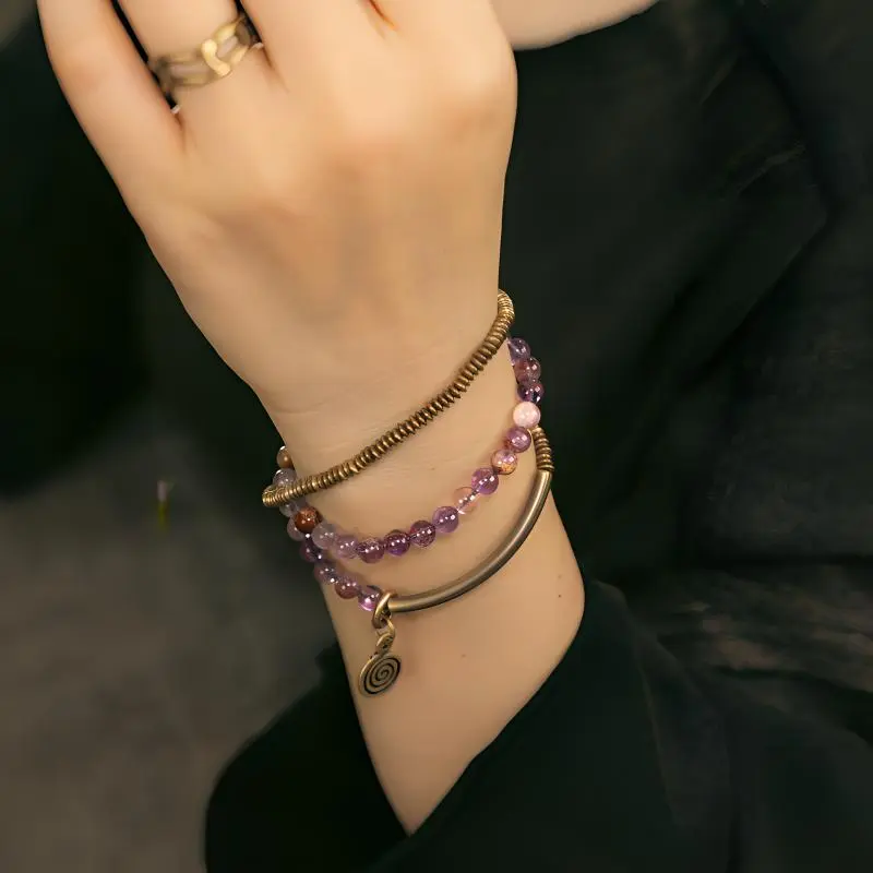 MUXIANG Crystal Jade Bracelets Unisex-2