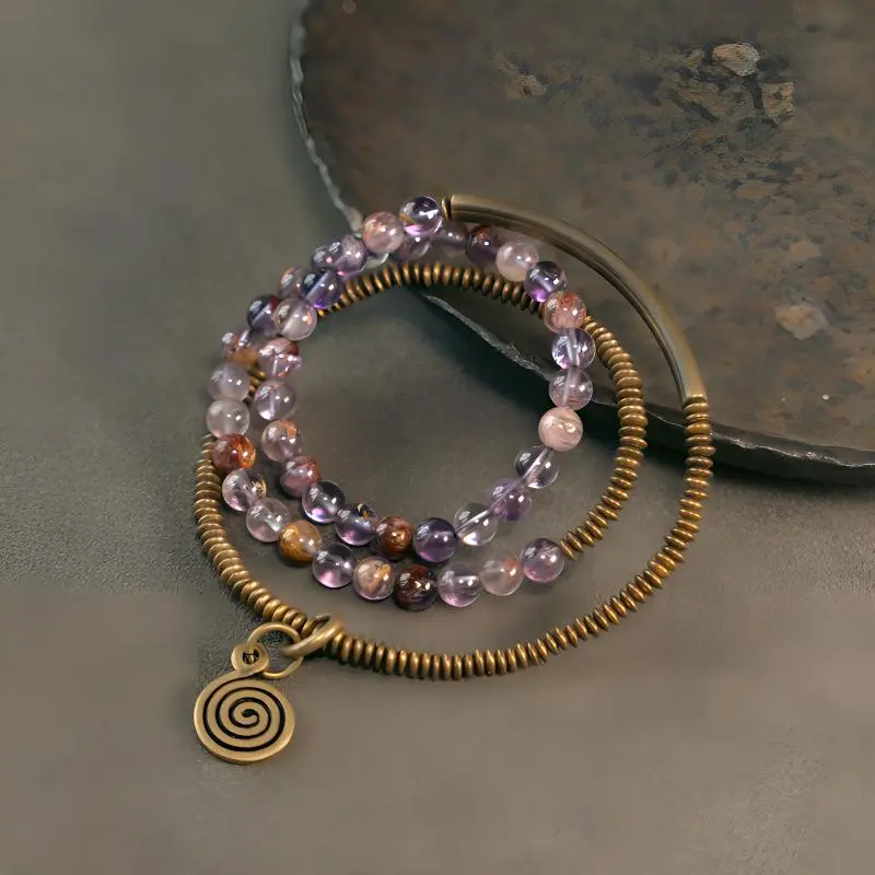 MUXIANG Crystal Jade Bracelets Unisex-3