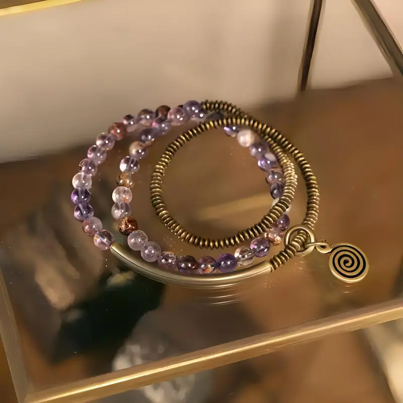 MUXIANG Crystal Jade Bracelets Unisex-4