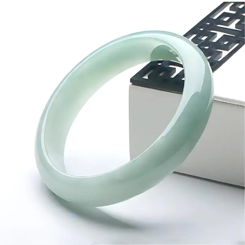Seven Little Craftsmen Bean Type Jadeite Bangles Women's-1