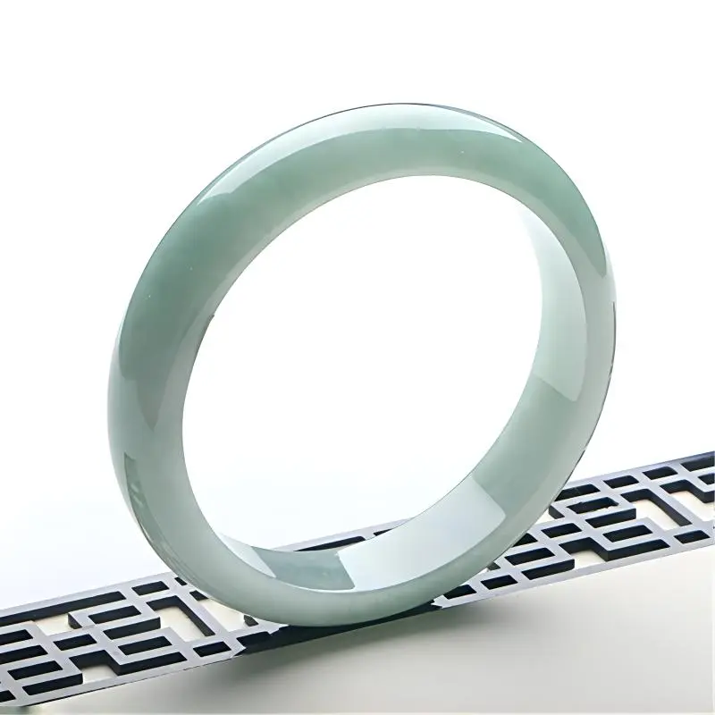 Seven Little Craftsmen Bean Type Jadeite Bangles Women's-2