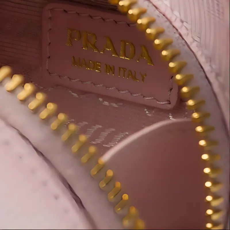 PRADA Saffiano Leather Portable Crossbody Bag Shoulder Bag Mini Women's Snow Pink-4