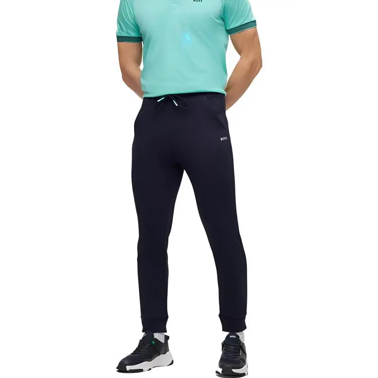 HUGO BOSS Knitted Sweatpants Men's Dark Blue-4