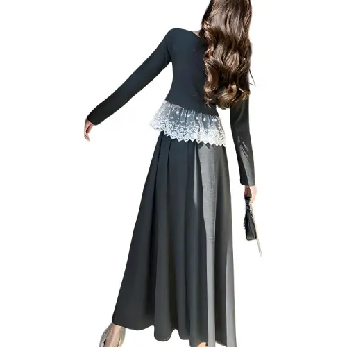 DOSOHEB Two Piece Skirt Sets Women's