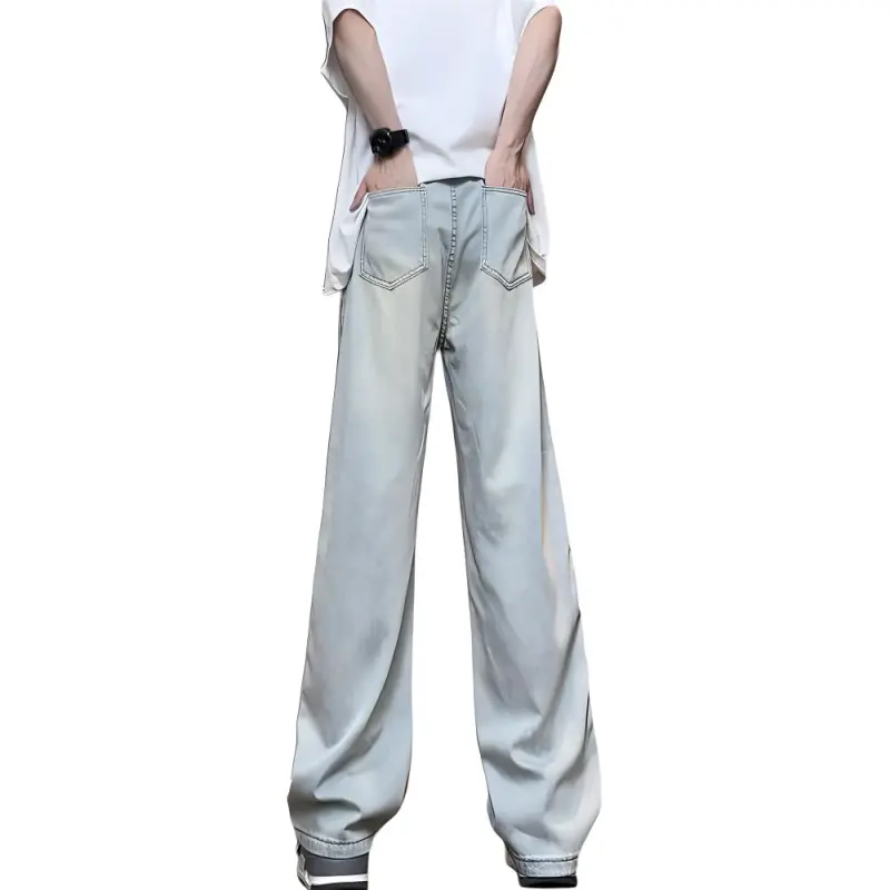UPXIW Jeans Unisex Light Blue-2