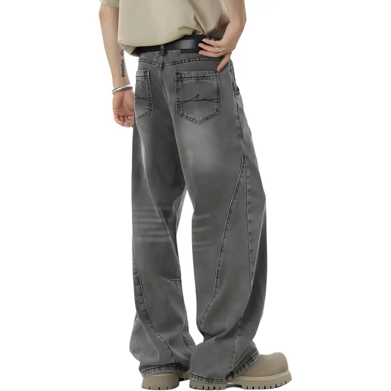 DANGERTIGER Jeans Unisex Concrete Gray-4