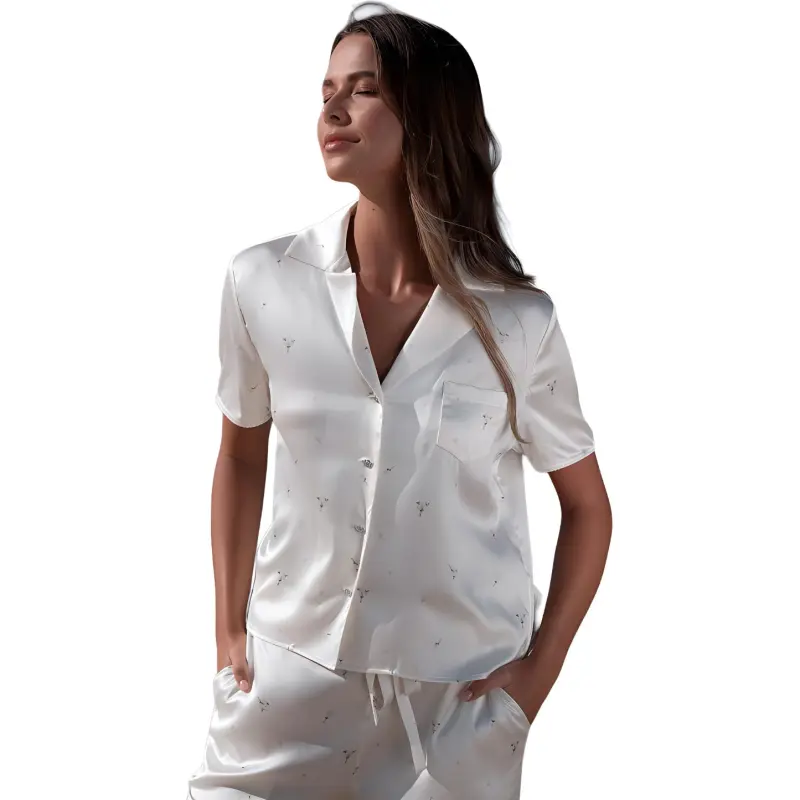 SILKY MIRACLE Pajama Set Women's White-2